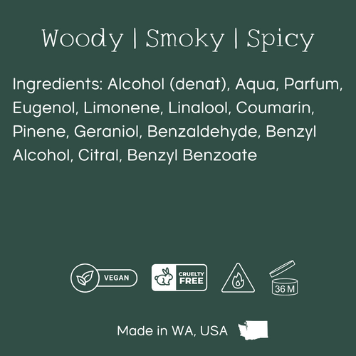 Perfume ingredients used by Sound Fragrances for Grit, essential for allergen information.