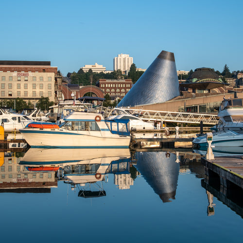 view of Tacoma from water